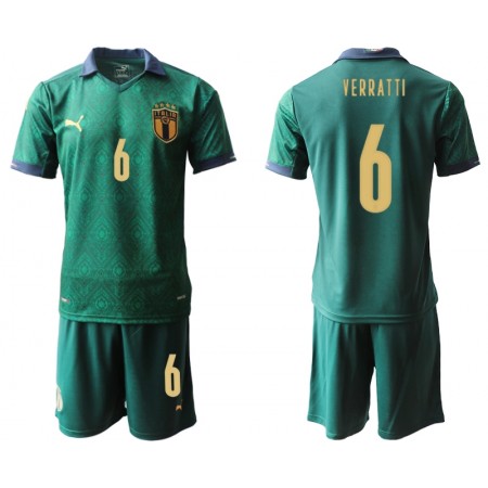 Italien Fotbollströjor Verratti 6 Barn Tredje tröja EM 2020 Kortärmad